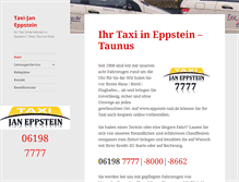 Tablet Screenshot of eppstein-taxi.de